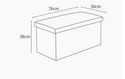 Collapsible Ottoman - Hidden Storage, Seat & Foot Stool